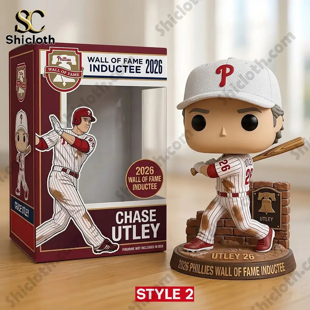 Philadelphia Phillies Chase Utley Wall Of Fame Inductee 2026 Pop! Figure