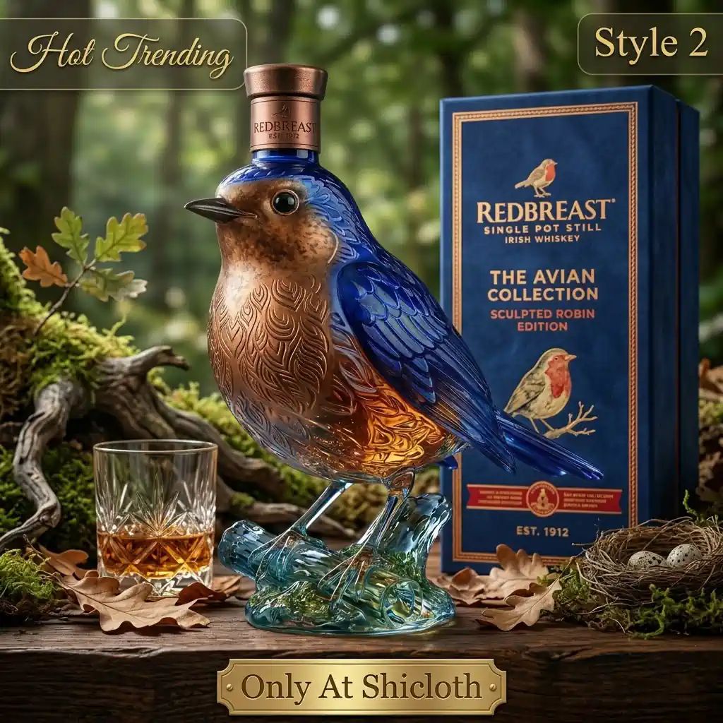 Redbreast Single Pot Still Irish Whiskey Sculpted Robin Edition Bottle