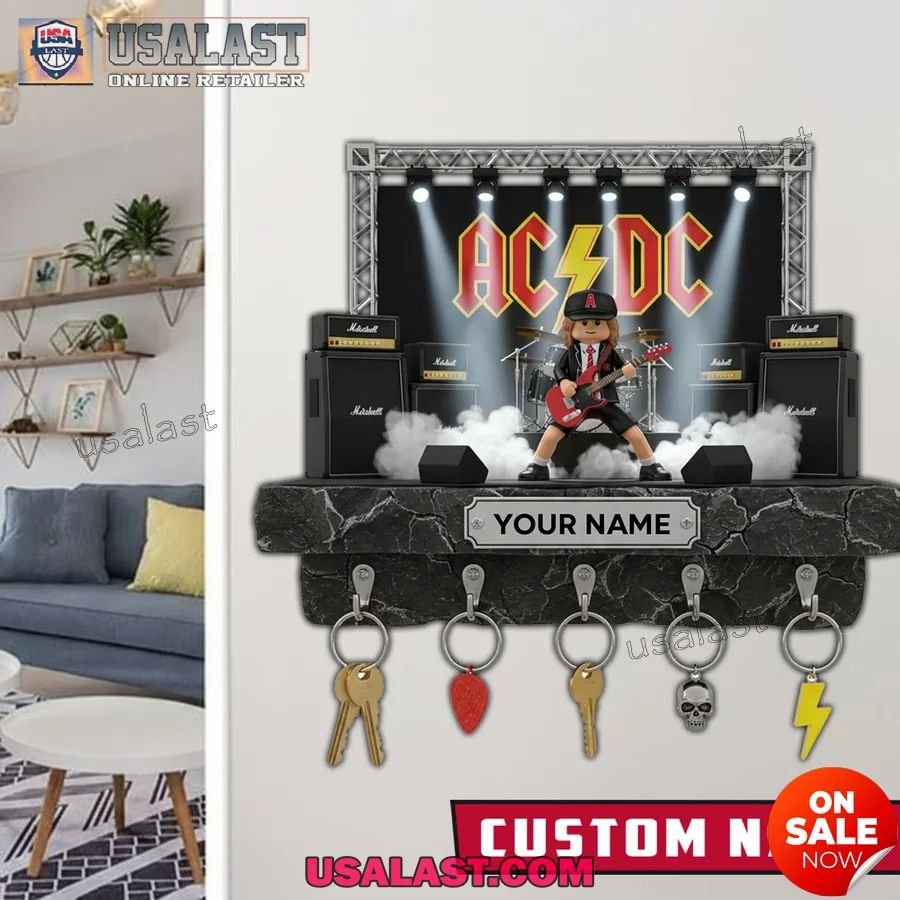Personalized AC/DC Custom Wall Key Holder