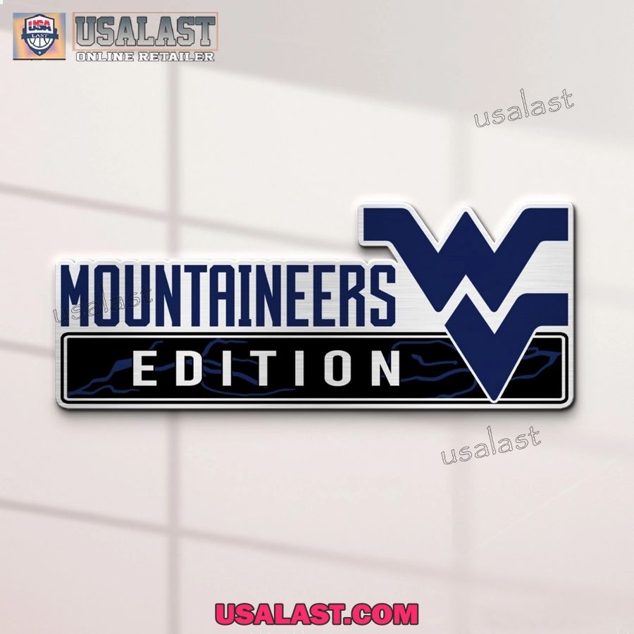 West Virginia Mountaineers Edition Custom 3D Car Badge Sticker