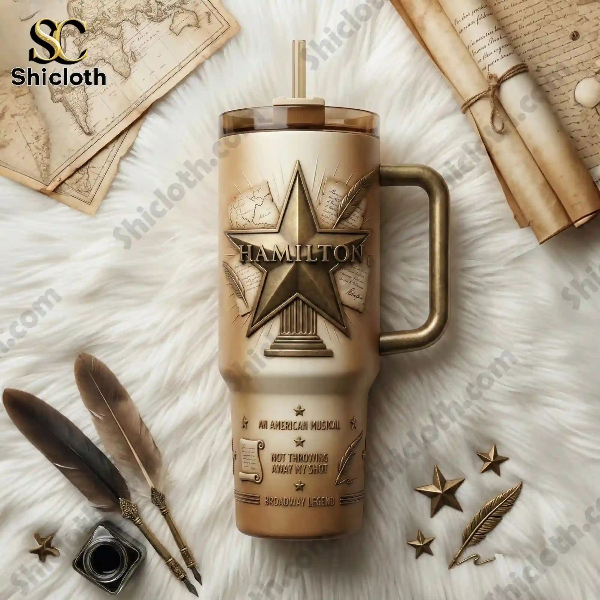 Hamilton An American Musical 40oz Tumbler With Handle