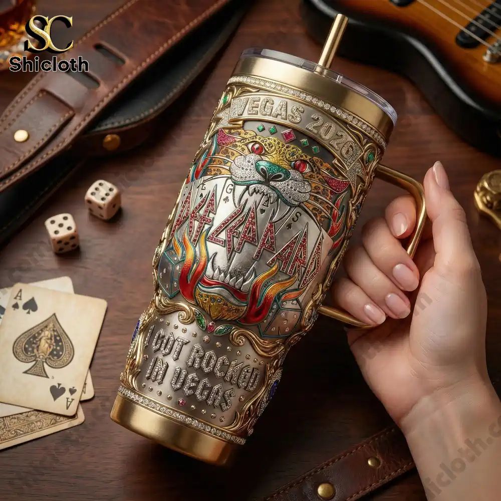 Def Leppard Vegas 2026 40oz YETI Tumbler With Handle