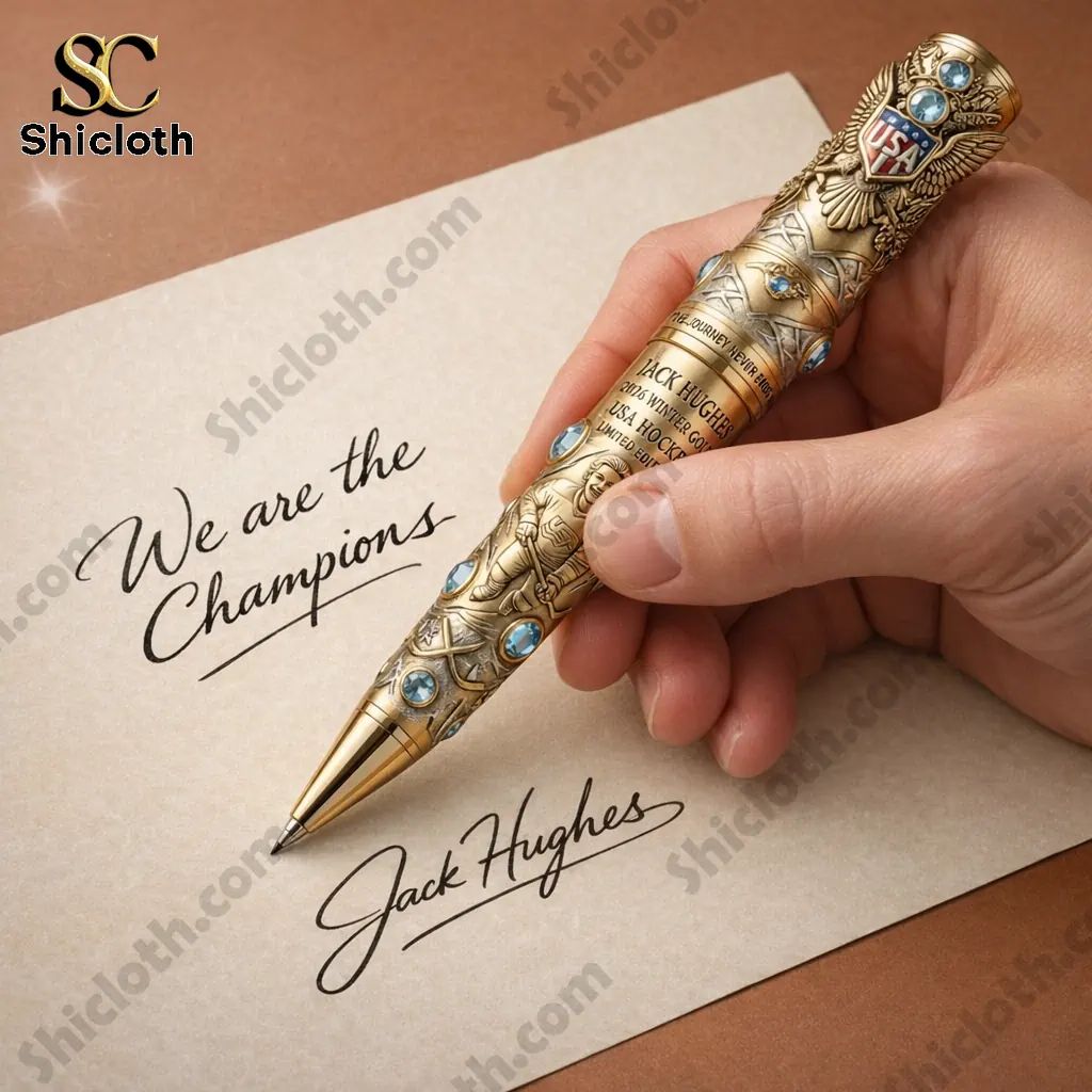 Jack Hughes 2026 Winter Gold USA Hockey Champion Legacy Pen