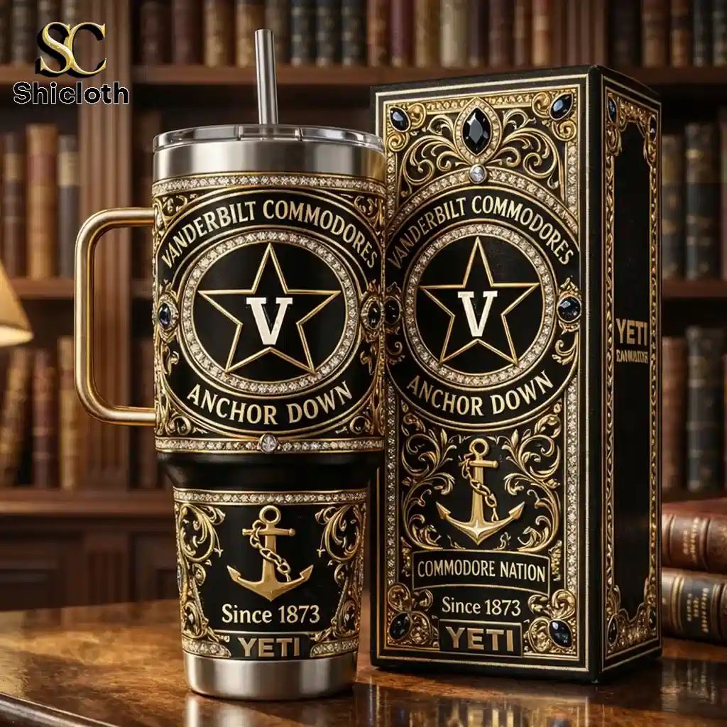 Vanderbilt Commodores Anchor Down Since 1873 YETI Tumbler
