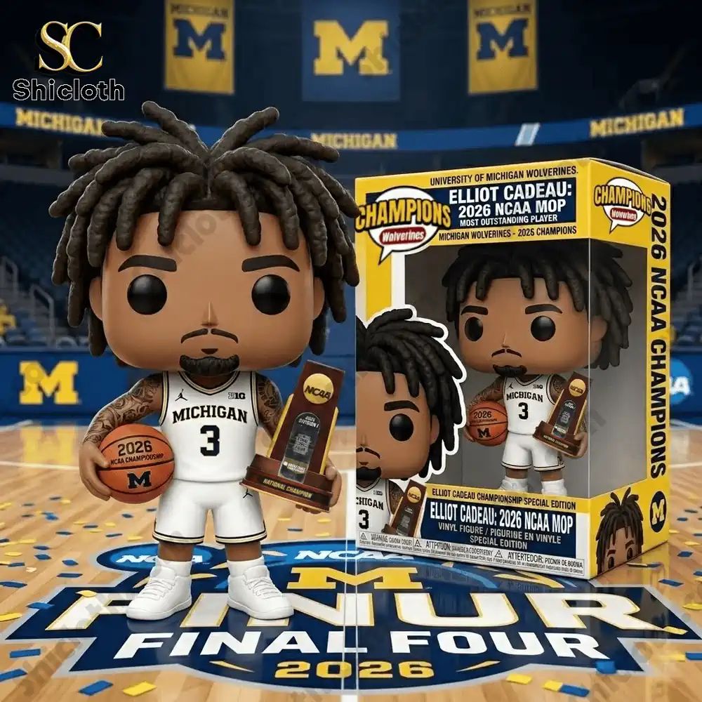Michigan Wolverines 2026 National Champions Elliot Cadeau Pop! Figure