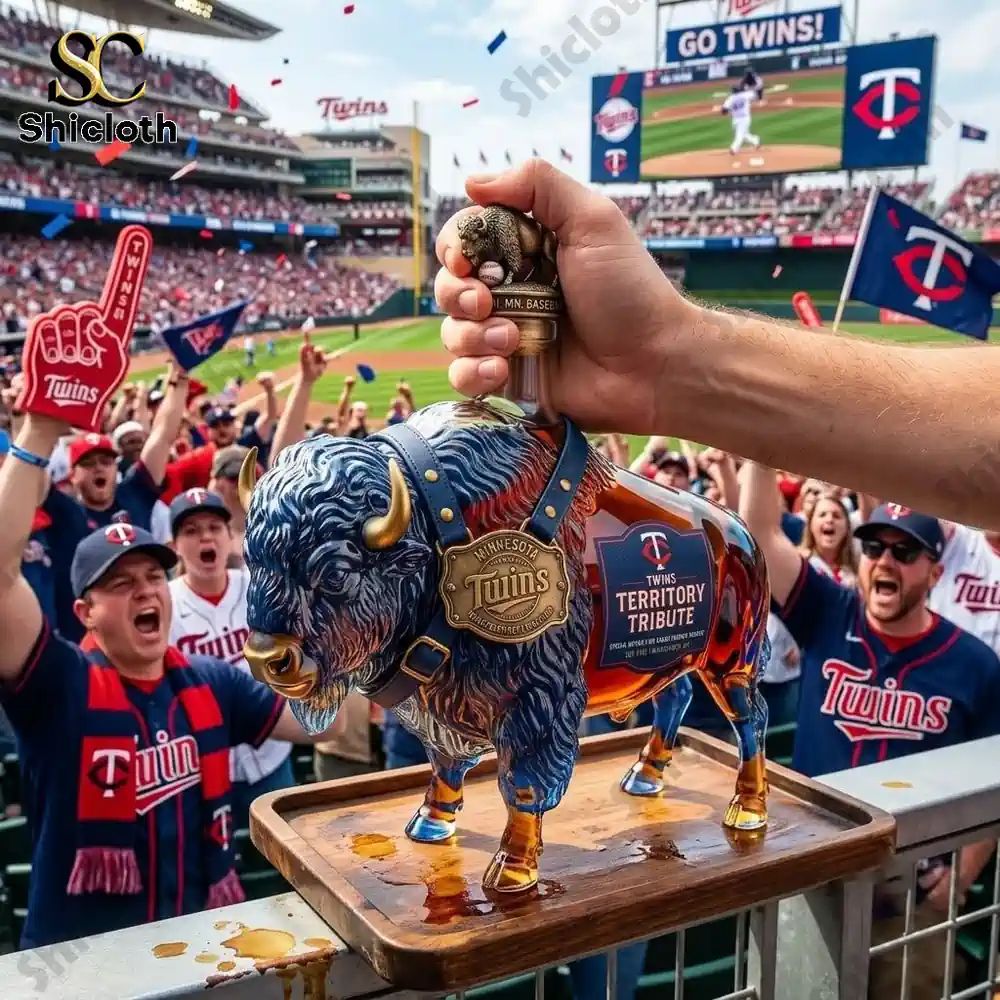 Bison Spirit BuffaloTrace x Minnesota Twins Limited Edition Whiskey Bottle