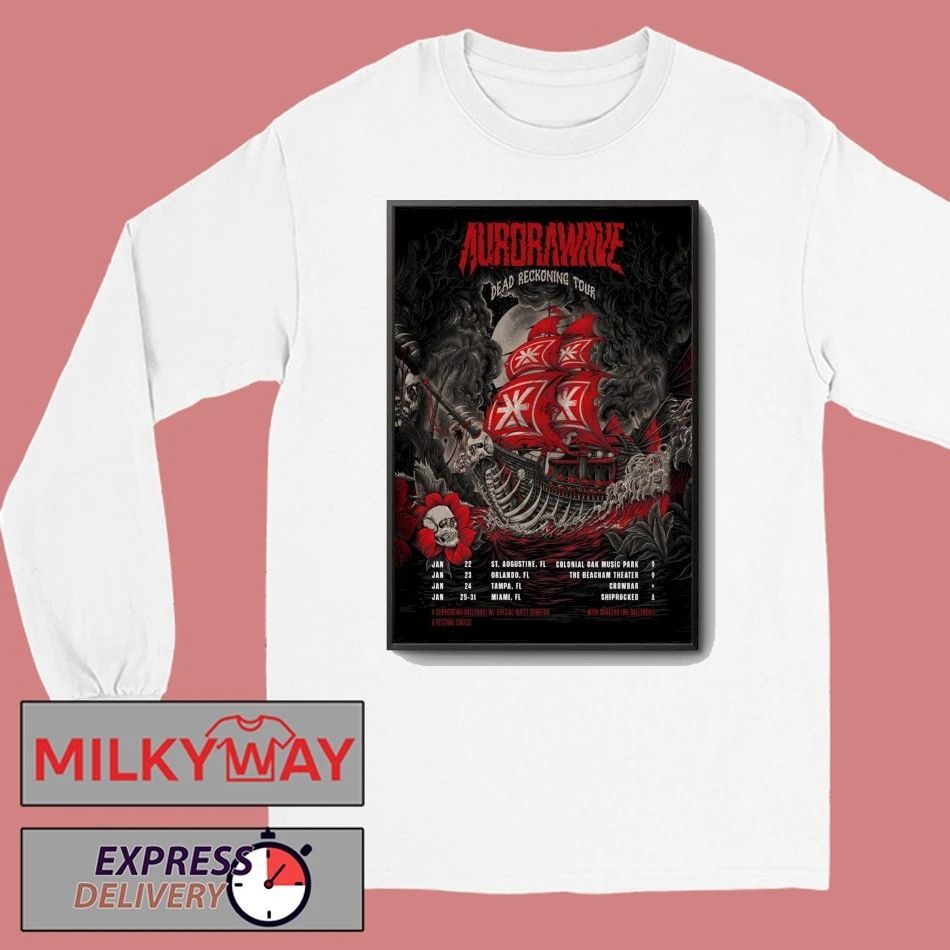 Poster Aurorawave 2026 Dead Reckoning Tour shirt