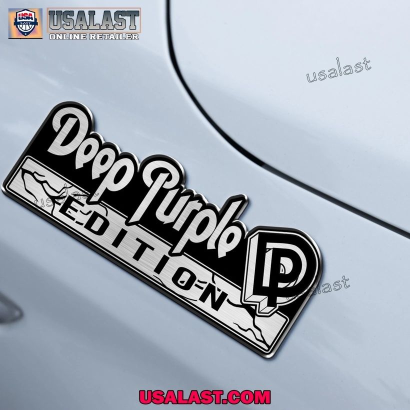 Deep Purple Edition 3D Engraved Car Emblem Sticker