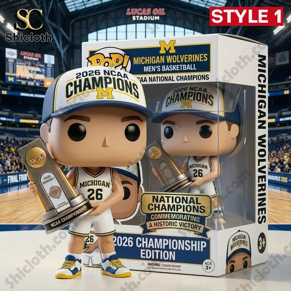2026 Michigan Wolverines National Championship Commemorative Pop! Figure