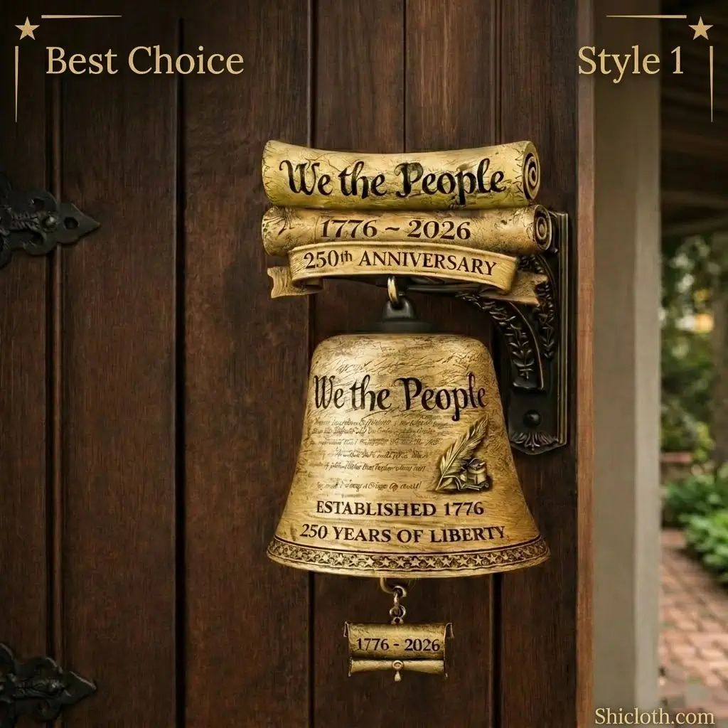 We The People 250th Anniversary Wall Bell Doorbell