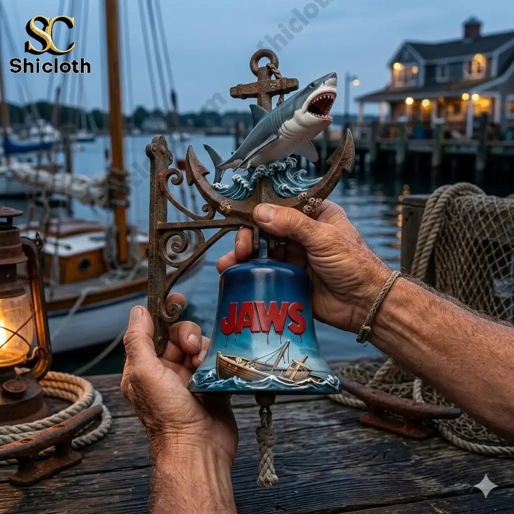 Jaws Shark Attack Anchor Wall Bell