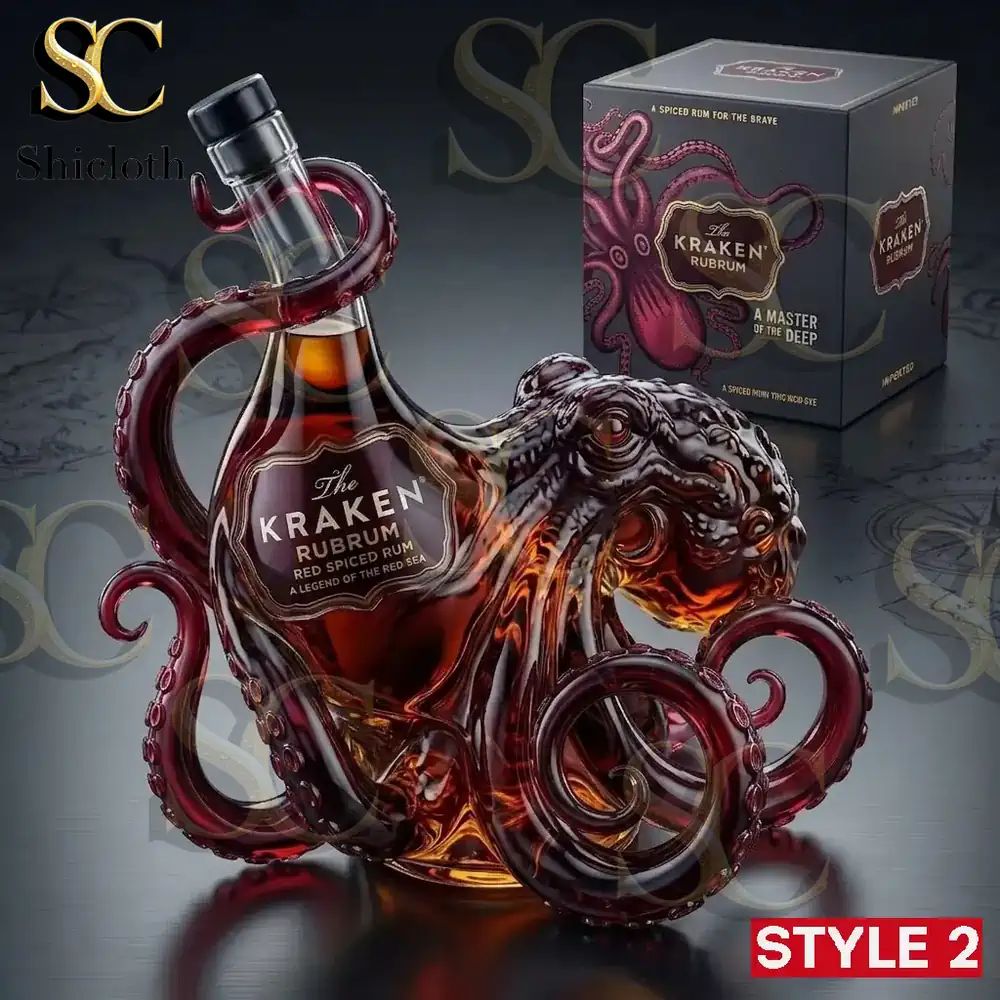 The Kraken Rum Edition 3D Octopus New Bottle Collection