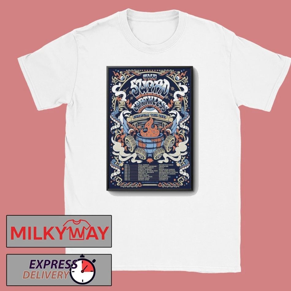 The Sword And Earthless 2026 EU Tour Poster shirt