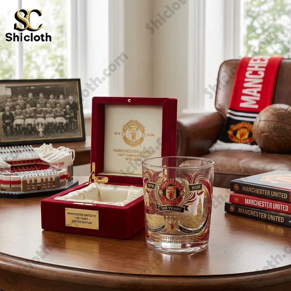 Manchester United 148th Anniversary Beer Whiskey Glass