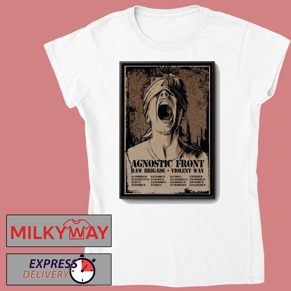 Agnostic Front December 2025 Tour Poster shirt
