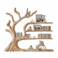 Rustic Tree Bookshelf – Handmade Wall-Mounted Shelf with Artistic Branch Design
