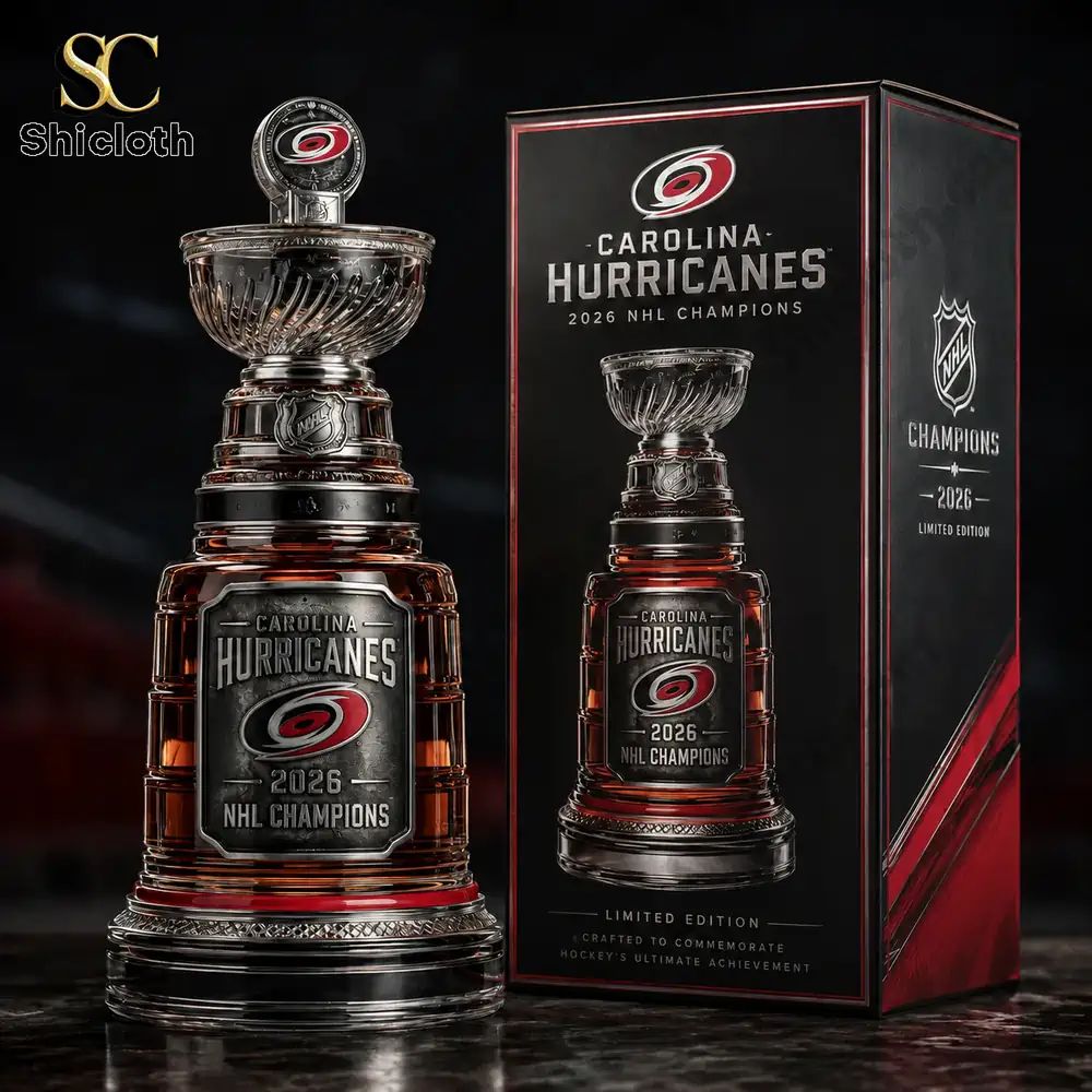 Carolina Hurricanes 2026 Champions Stanley Cup Finals Bottle
