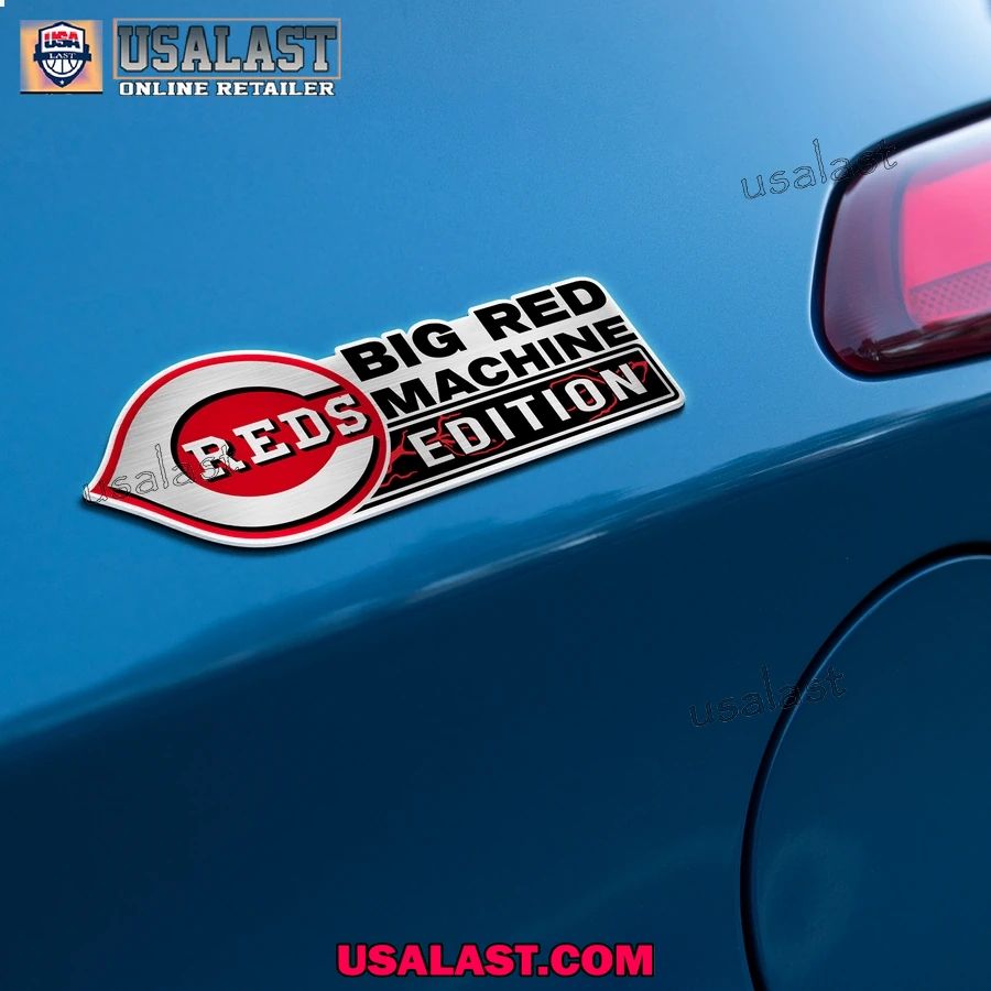 Cincinnati Reds Edition Engraved Car Name Badge