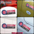 Chicago Cubs Edition Engraved Car Name Badge