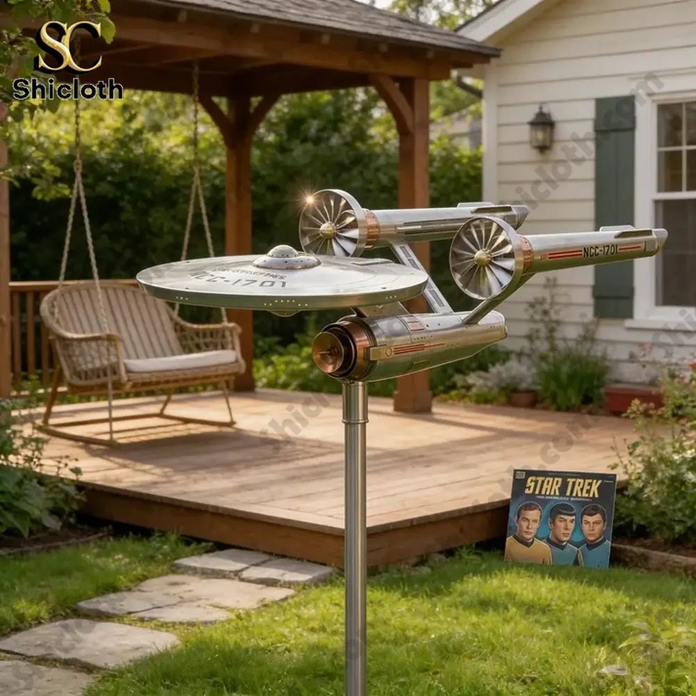 Starship Voyager Interstellar Wind Spinner For Garden