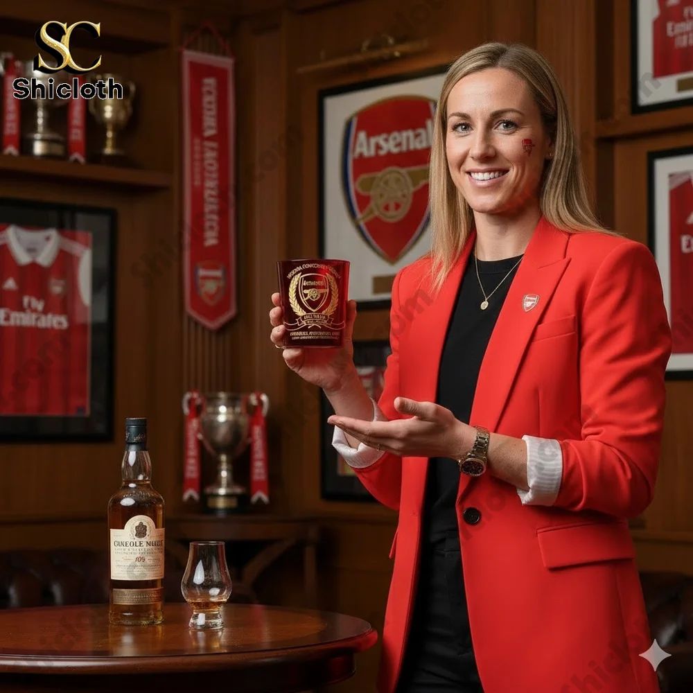 Arsenal 140 Years 1886-2026 Celebration Stadium Whiskey Glass