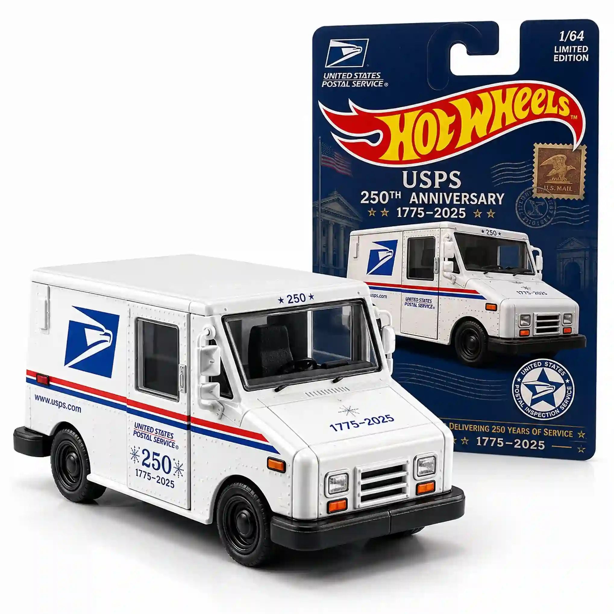 Wheels USPS 250th Anniversary Delivery Truck Collector Edition