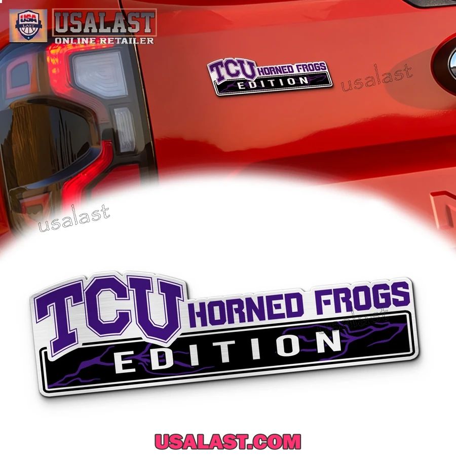 TCU Horned Frogs Edition Custom 3D Car Badge Sticker