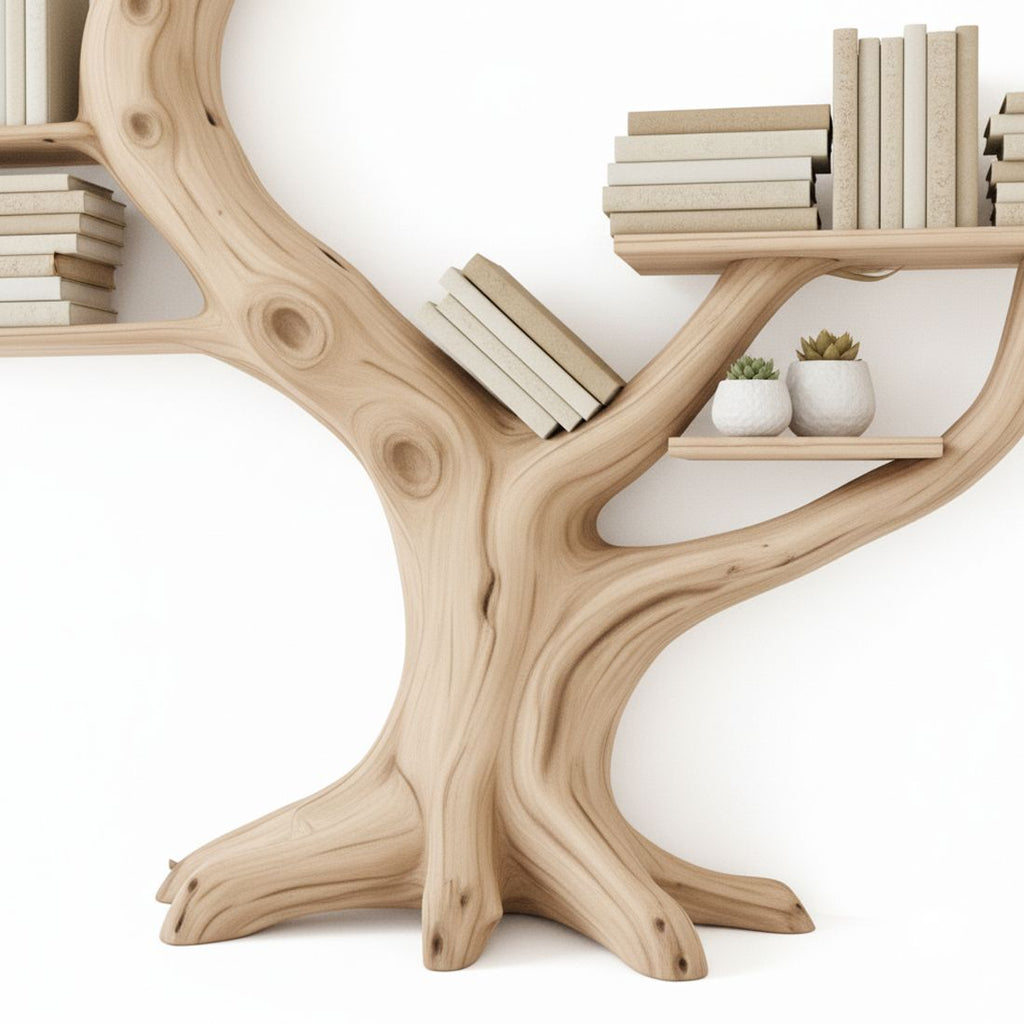 Natural Solid Wood Floating Shelf – Tree Branch Shelf