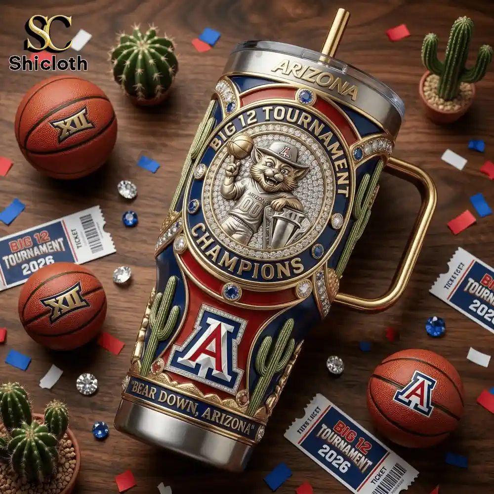 Arizona Wildcats Big 12 40oz Tumbler With Handle