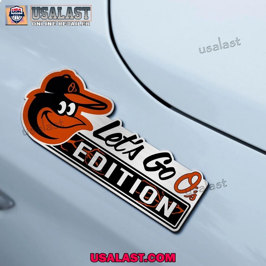 Baltimore Orioles Edition Engraved Car Name Badge