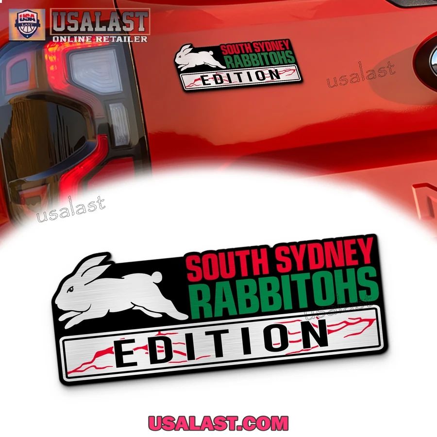 South Sydney Rabbitohs Edition Custom 3D Car Badge Sticker