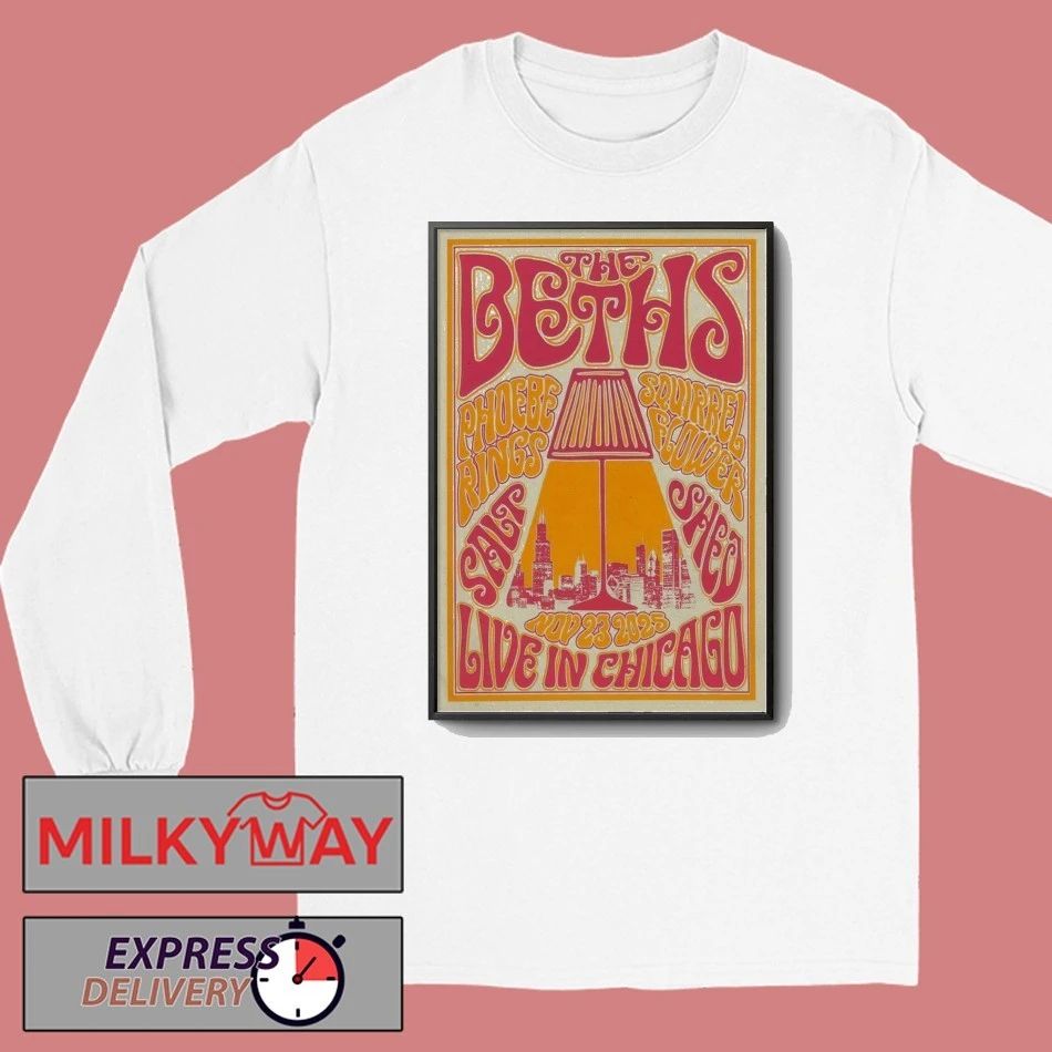 The Beths Nov 23 2025 The Salt Shed In Chicago IL Poster shirt