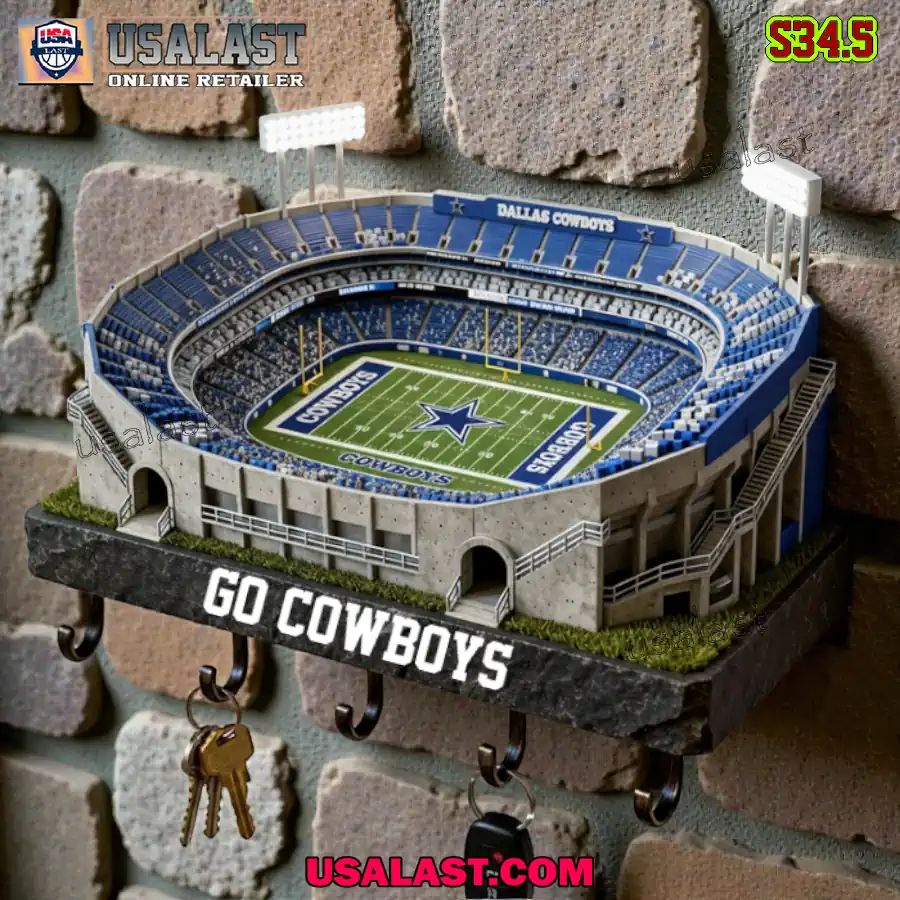 Dallas Cowboys Sports Stadium Key Hooks, Key Holder