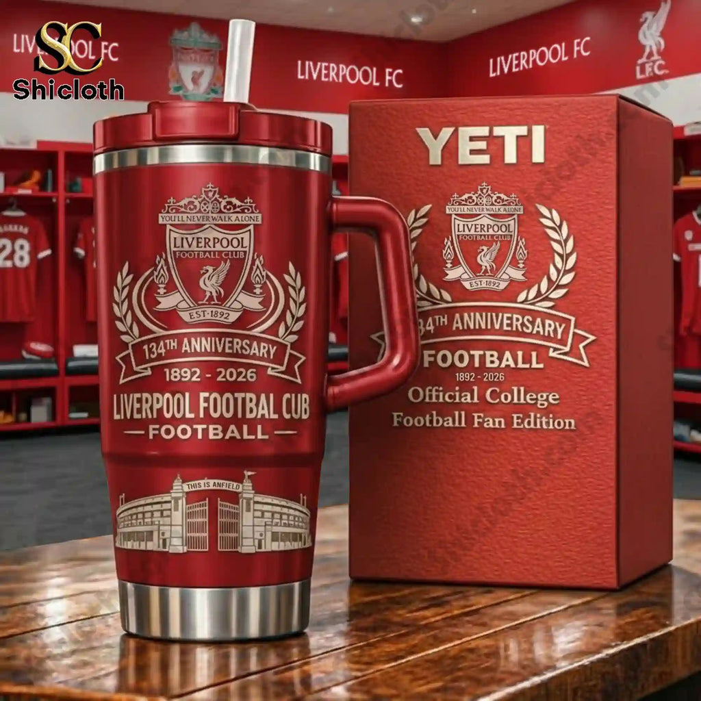 Liverpool FC 134th Anniversary You’ll Never Walk Alone Yeti Tumbler
