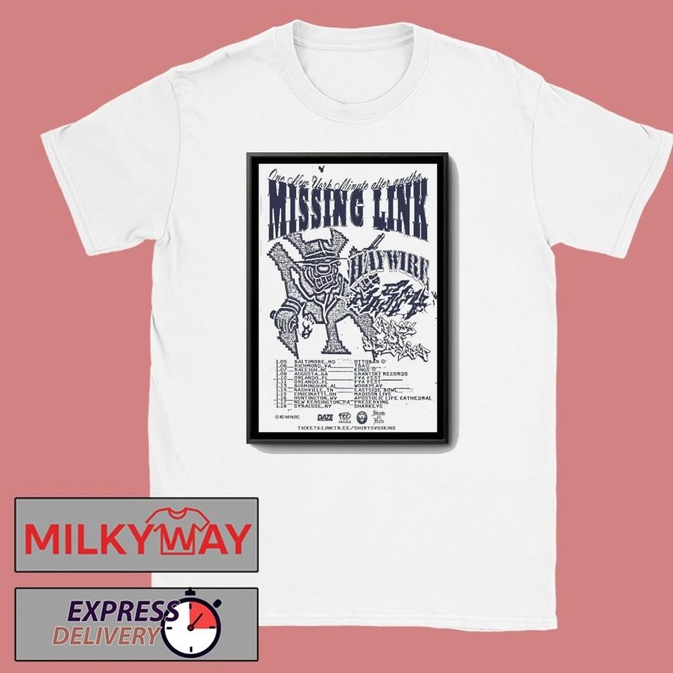 Missing Link January Tour 2026 Poster shirt