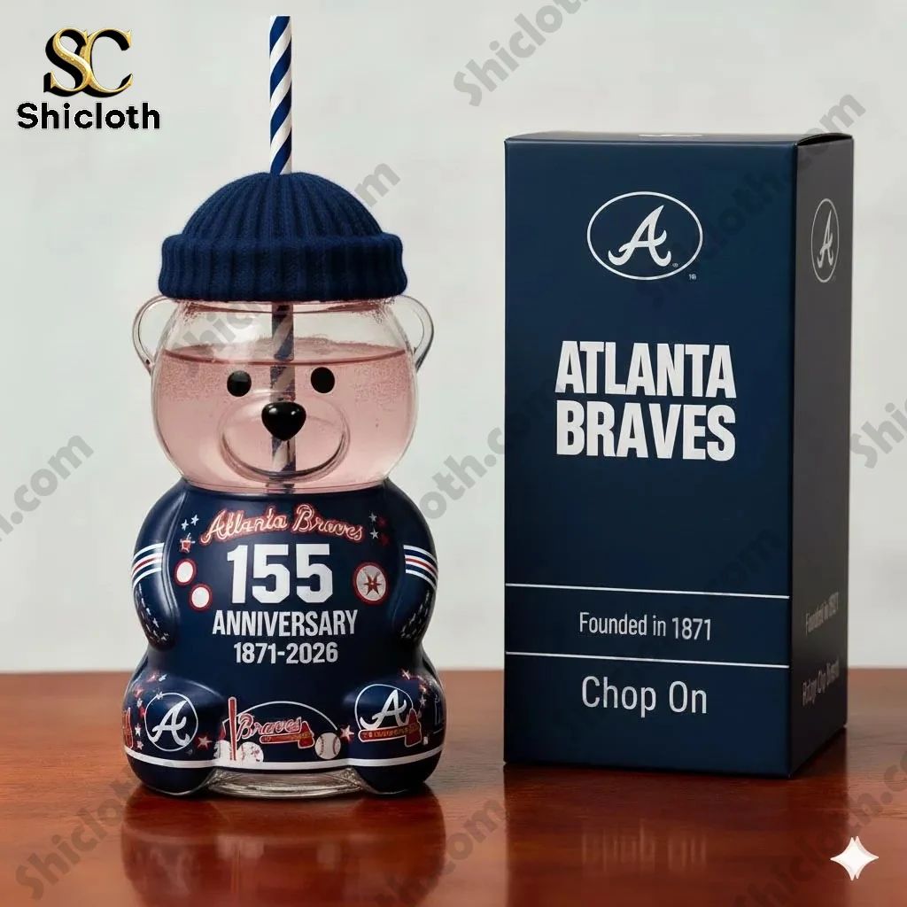 Atlanta Braves Anniversary Bear Drinkware