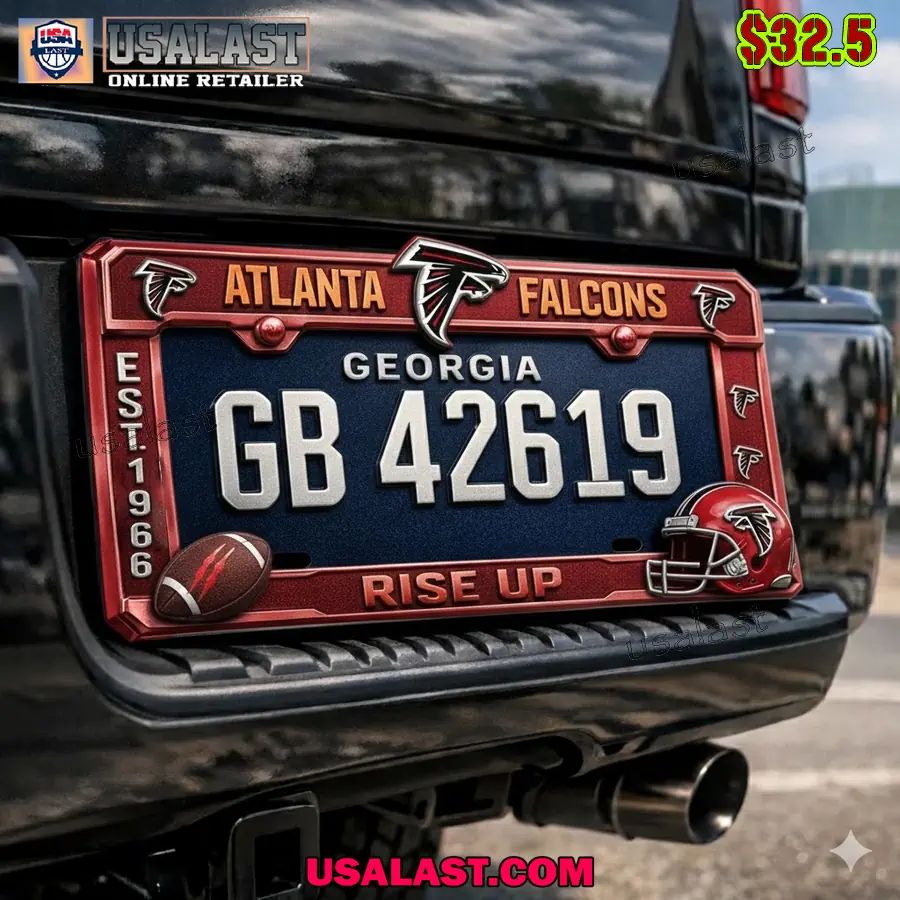 Atlanta Falcons Limited Edition License Plate Frame