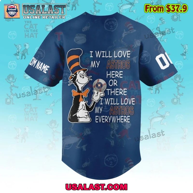 Houston Astros x Dr Seuss Baseball Jersey