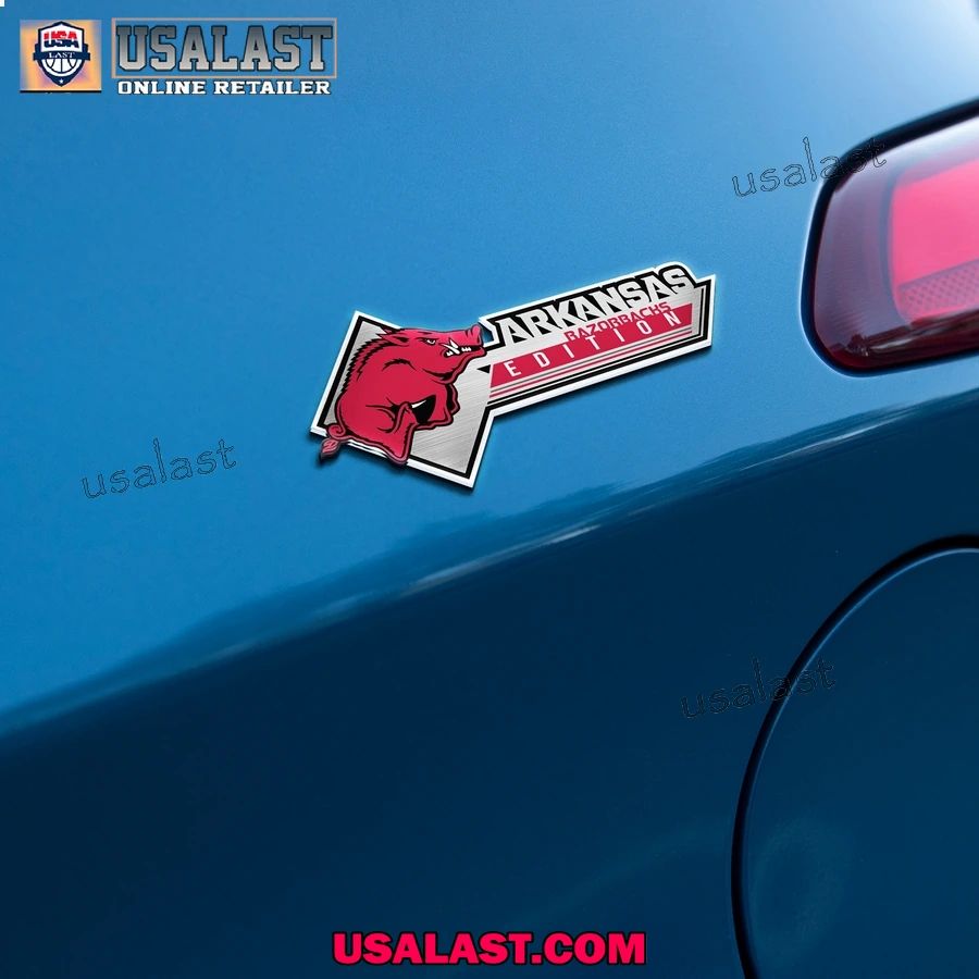 Arkansas Razorbacks Edition 3D Car Badge Sticker