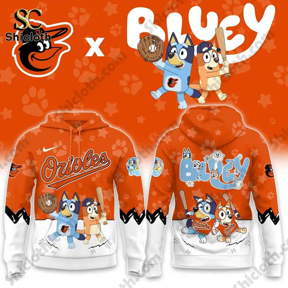 Baltimore Orioles x Bluey Night Baseball 2026 Hoodie