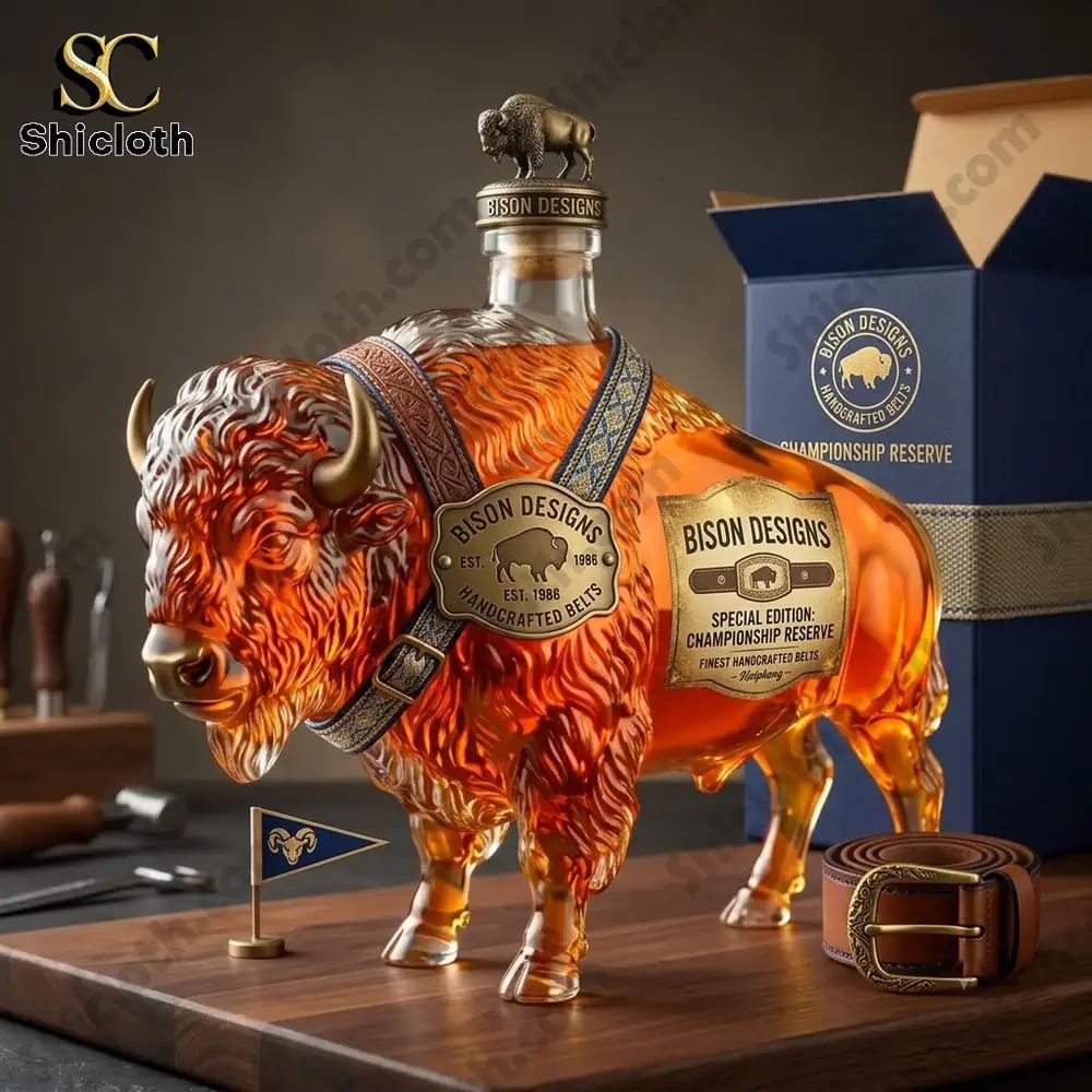 Bison Designs Est. 1986 Handcrafted Belts Special Edition Bottle