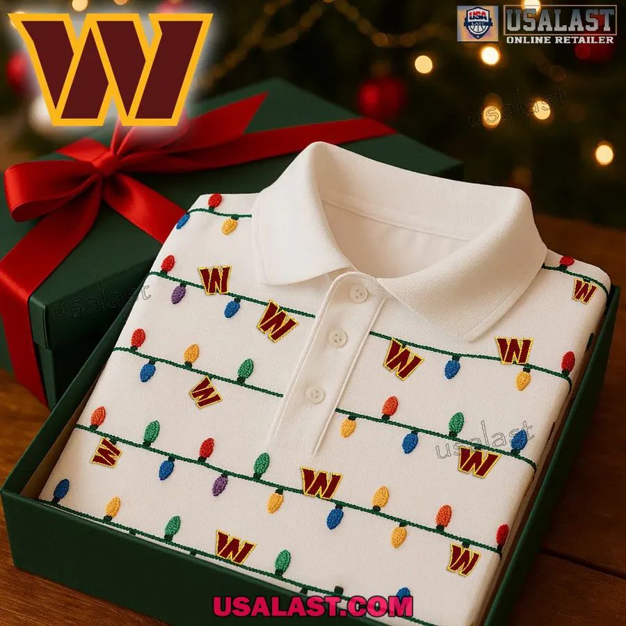 Washington Commanders Premium Christmas Polo Shirt