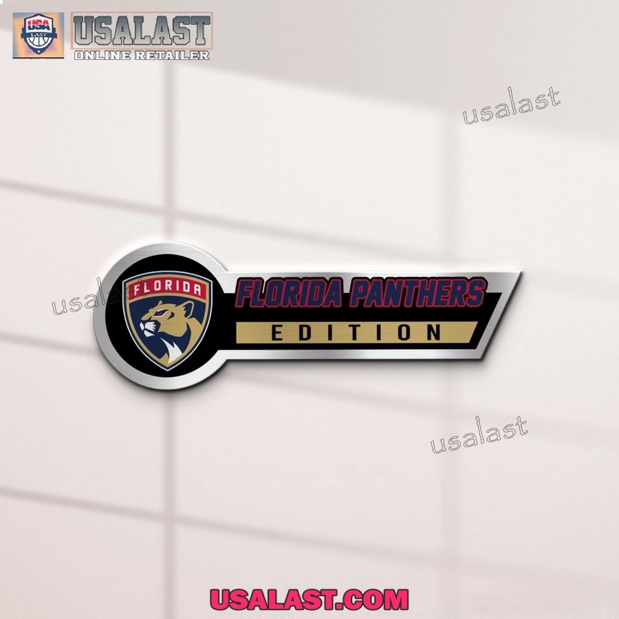 Florida Panthers Edition 3D Engraved Car Name Emblem
