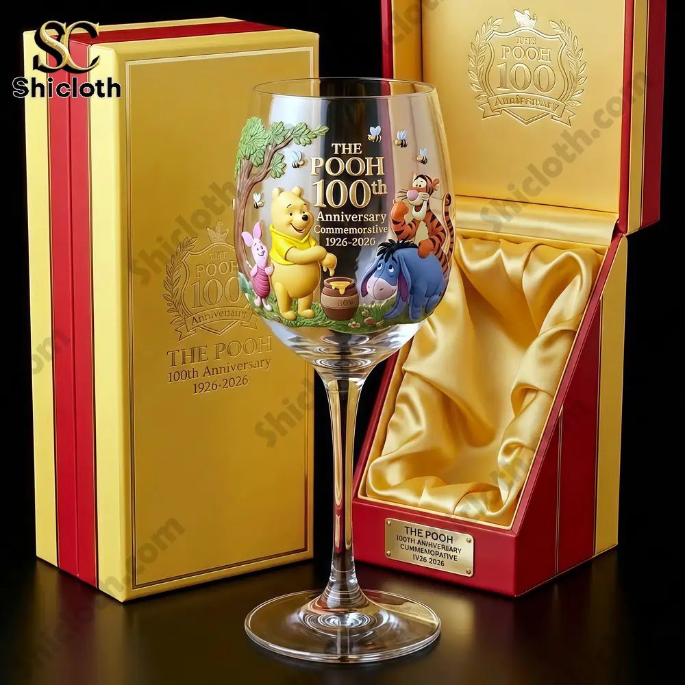 The Pooh 100th Anniversary Commemorative Glass Goblet