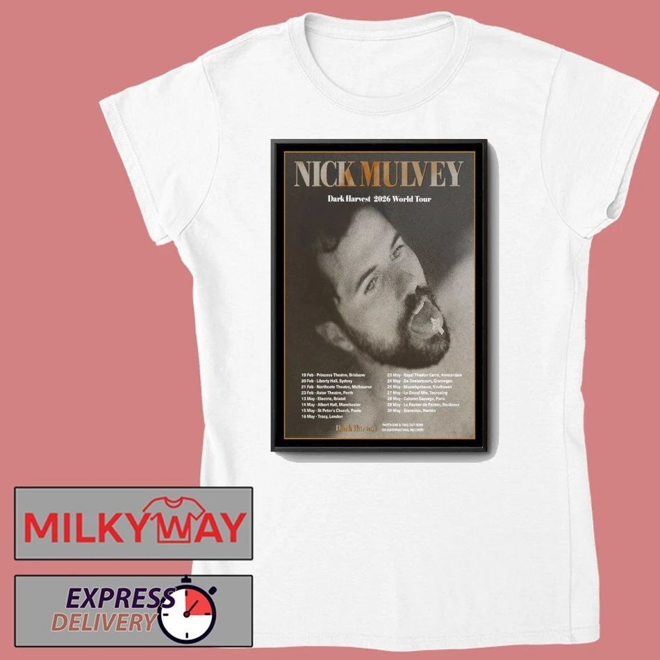 Nick Mulvey World Tour 2026 Poster shirt