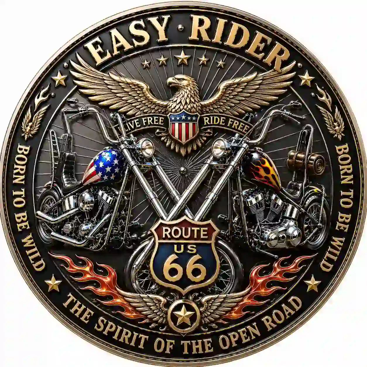 Easy Rider 57 Years of Freedom Collector Coin