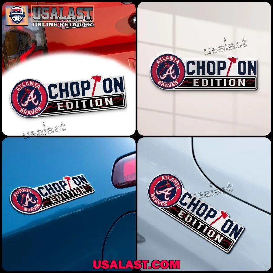 Atlanta Braves Edition Engraved Car Name Badge
