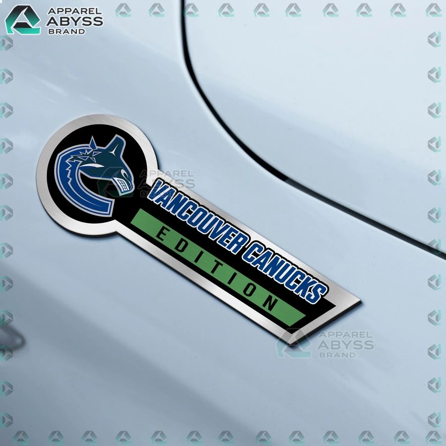 Vancouver Canucks Edition 3D Engraved Car Name Emblem