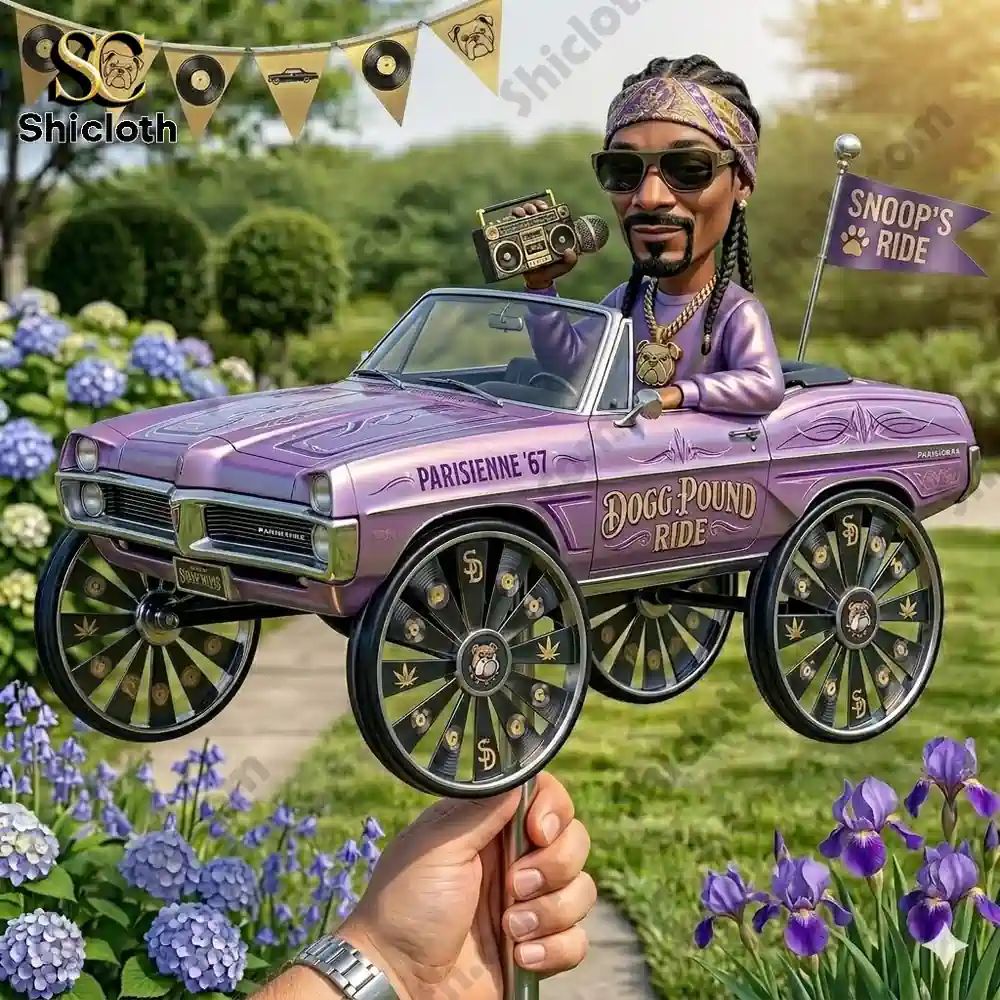 Snopp Dogg x Pontiac Parisienne 1967 Wind Spinner For Garden