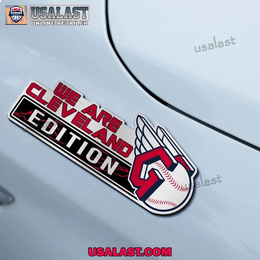 Cleveland Guardians Edition Engraved Car Name Badge
